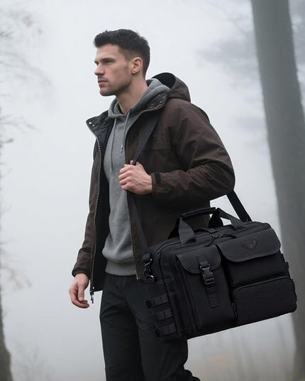 Stypos Tactical Messenger Bag Briefcase for Man Military Laptop Bag 14 Inch/15.6 Inch /17.3 Inch Messenger Shoulder Work Bag