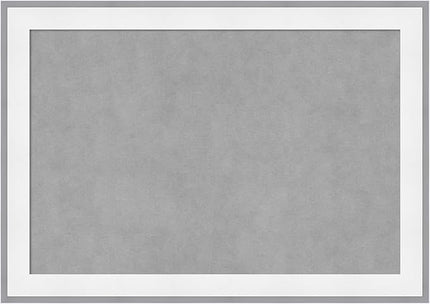 Amanti Art White Framed Magnetic Board 19x27 Medium Vision Board for use with Magnets, 100% Metal Sheet to Display Items as Office Decor or for Home Organization in mudroom, Kitchen or Kids Room