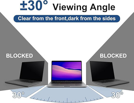 Hoktods 16 Inch 16:9 Laptop Privacy Screen Filter, Computer Monitor Privacy Shield, Anti Scratch Anti Spy Anti Glare Blue Light Screen Protector