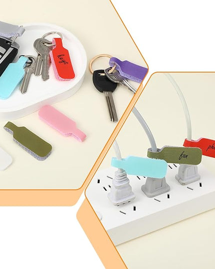 35 PCS Cable Cord Labels Large Size, Cord Labels Reusable Cable Label Tags Writable Wire Tags Label Multicolored Handwriting Cables Tag for Organizing Wires and Identification Electronics Computers