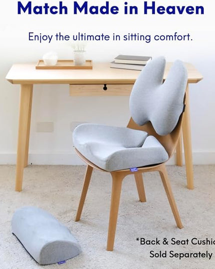 C CUSHION LAB Foot Rest for Under Desk at Work - Adjustable Memory Foam Foot Rest for Office Chair & Gaming Chair - Ergonomic Design for Back & Hip Pain Relief - Wellness Green