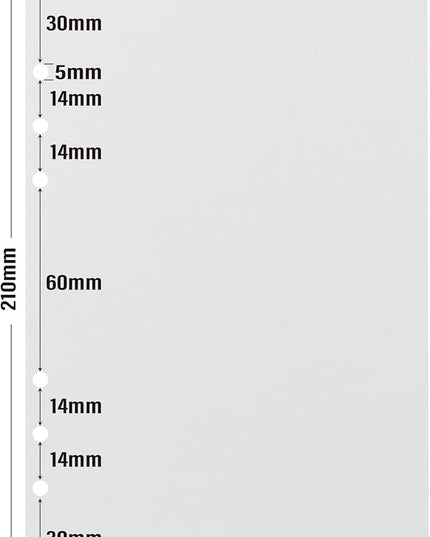 A5 Loose Leaf Refill Paper, 210x142mm, 135 Sheets Plain White Planner Refills, 6 Ring Binder Compatible, 100GSM Insert Papers for Notebooks, School, Office, College Notes, Journaling & Printing