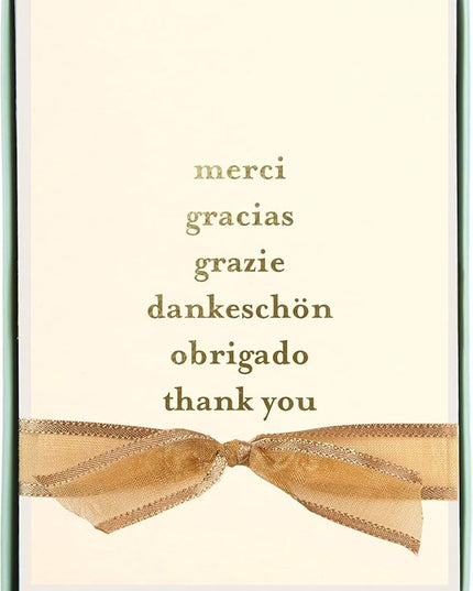 Graphique Box of Cards, Thank You Languages - Includes 10 Cards with Matching Envelopes and Storage Box, Cute Stationery Made of Durable Heavy Cardstock, Cards Measure 3.25" x 4.75" (L1542CB)