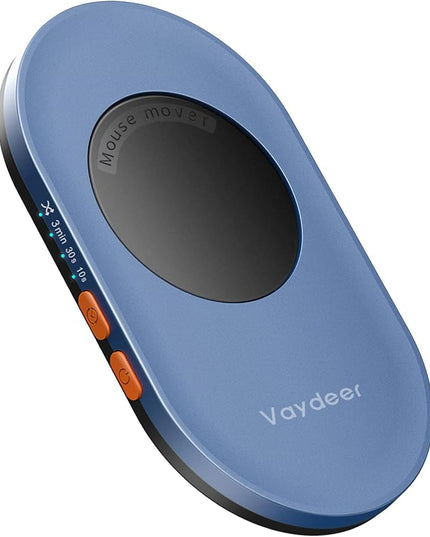 Vaydeer Ultra Slim Mouse Mover, Air 3 Mouse Jiggler with Adjustable Interval Timer, Undetectable & Noiseless, Simulates Realistic Mouse Movement, Driver-Free for Keeping The PC Active and Secure