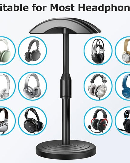 Headphone for Desk Hanger Holder Organizer Keeper Racks Storage Mount Gaming Headset Stand Premium Functional Craftmanship Headset Stand (Plastic)