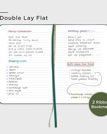 &And Per Se Lined Journal Notebook, 160 Pages, A5 5.7 x 8 inches College Ruled Thick Paper Notebook Journals for Writing, Hardcover Notebooks for Women Men Office School (Celestial Green)