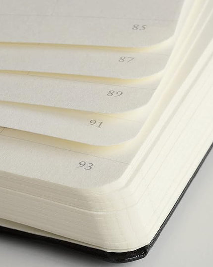 LEUCHTTURM1917 - Notebook Hardcover Medium A5-251 Numbered Pages for Writing and Journaling (Black, Dotted)