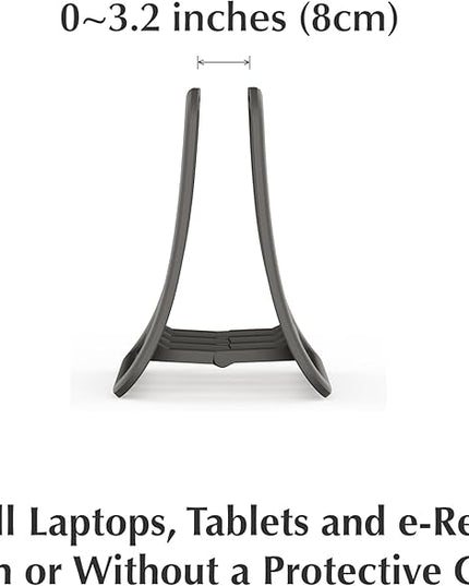 Nexstand K11 Vertical Laptop Stand for Desk,White Desktop Notebook Dock,Vertical Laptop Holder Space-Saving Organizer for All MacBook, Surface, Samsung, HP, Dell
