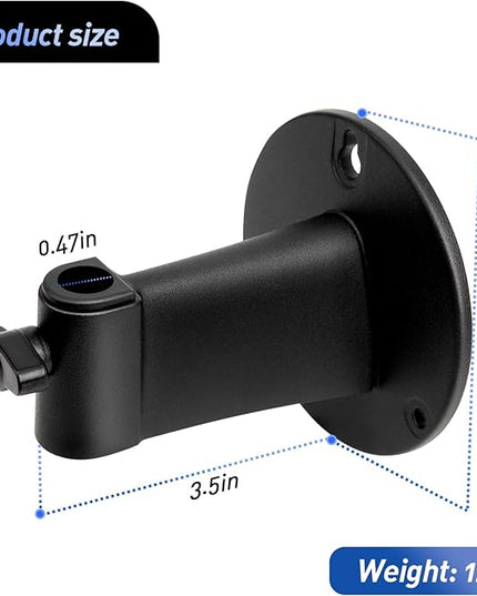 Microphone Wall Mount Boom Arm - Microphone Wall Mount for Mic holder，Horizontal Mounting Wall，Space Saving Desktop Metal Mic Stand Clamp by SUNMON
