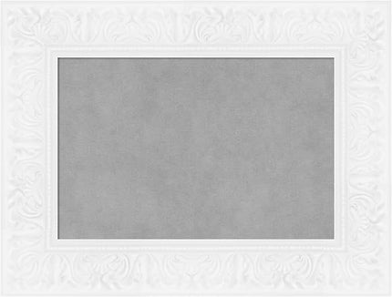 Amanti Art White Framed Magnetic Board 19x25 Small Vision Board for use with Magnets, 100% Metal Sheet to Display Items as Office Decor or for Home Organization in mudroom, Kitchen or Kids Room