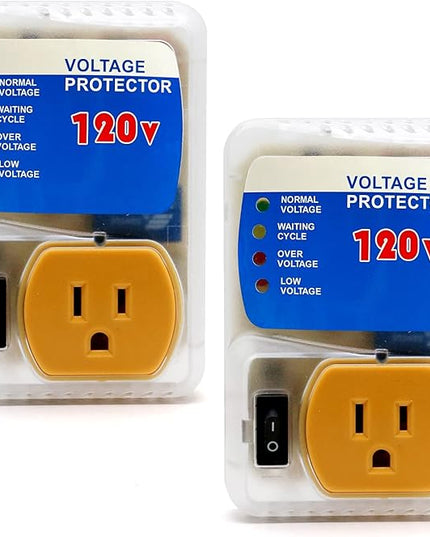 [ETL Listed] BSEED Surge Protector, Surge Protector Outlet for Home Appliances, Power Surge Protector Suit for Refrigerator, TV, Computer and Freezer, Adjustable Voltage Regulator, 120V,1800W, 2 Pack