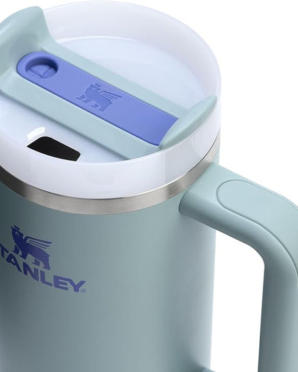 STANLEY Quencher H2.0 Tumbler with Handle and Straw 30 oz | Flowstate 3-Position Lid | Cup Holder Compatible for Travel | Insulated Stainless Steel Cup | BPA-Free | Exclusive Blue Cactus