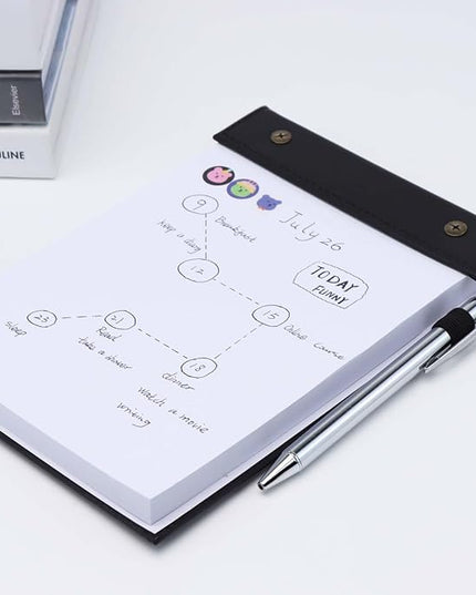 Mogoostry A5 Blank Planning Pads 5.9" x 8" Planner To Do List Memo Note Pads Screw Binding Writing Paperboard Notepad, 100 Sheets per Pack