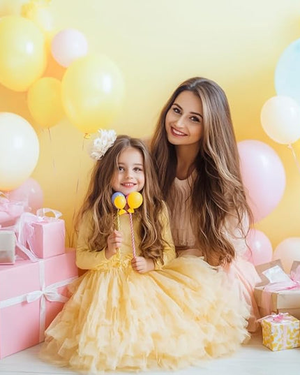 Kate 6ftX9ft Solid Light Yellow Backdrop Portrait Photography Background for Photography Studio Children and Headshots Yellow Backdrop Background