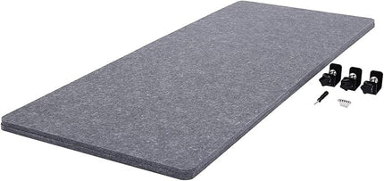 Polyester Desk Dividers, Soundproof Room Divider Office Furniture Partitions, Privacy Desk Panel with Clamps & Screwdriver, Stand Up Freestanding Desk Privacy Panel for Office Classroom(59.1" x23.8")