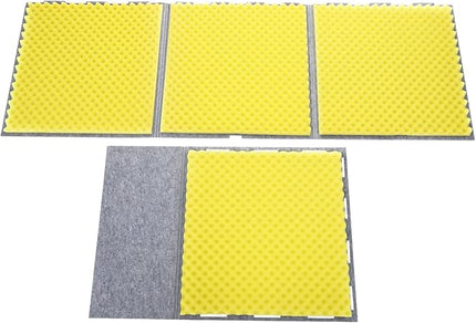 Desktop Soundproof Cover, Portable Vocal Recording Booth Isolation Booth Small Music Recording Studio Vocal Sound Absorbing Shield Sound Proof Foam Panels for Offices,Home,Recording Studios (Yellow)