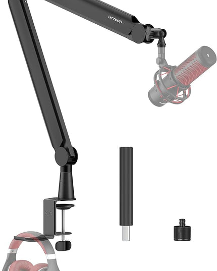 IXTECH Mic Arm Boom Arm 360° Rotatable Microphone Boom Arm Mic Boom Arm with Desk Mount, Fully Adjustable, for Podcast, Video, Gaming, Radio, Studio Recording, Sturdy and Universal VALIANT Pro