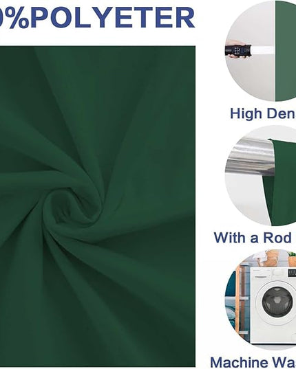 Photo Backdrop Deep Green Background Fabric Professional Photography Solution 5x7ft Seamless Design Eliminate Wrinkles Natural Theme Photography and Flower Background