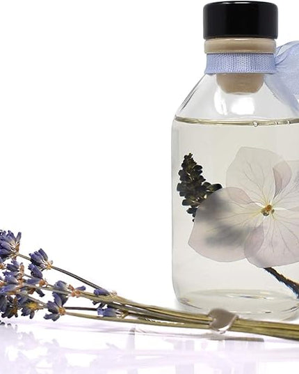 LOVSPA Reed Diffuser Set, Lavender De Provence Scented Oil Diffuser with Sticks, Home Fragrance Accessories for Bathroom Shelf Decor, Aroma Diffusers for Home or Office Desk, USA Made