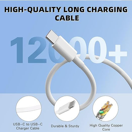 USB C Charger Block for iPhone 17 16,40W Dual Port A/C Phone Chargers,2Pack Type C Charger Fast Charging Wall Chargers Quick 10FT USB C Cable for iPhone 17/17 Pro Max/17 Air/16 Pro/16e/15 Plus/15 Pro