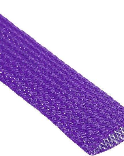 uxcell Expandable Sleeving,1 3/16-inch 10ft Cable Sleeve, Purple