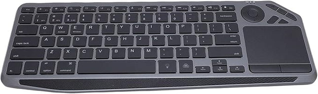 Qudinip Wireless Touch Keyboard, Multi Device Connection 2.4G Dual Mode with 7 Color Backlight Touchpad Multimedia Hotkey, for Laptop Tablet