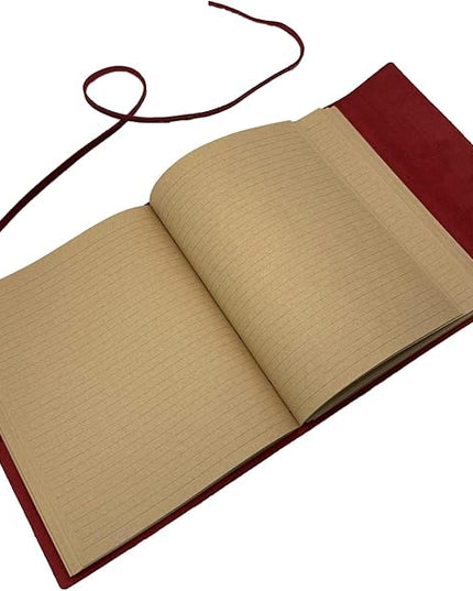 Large Notebook Journal - Genuine Leather Journals for Writing A4 Size Diary 8x10 Inch, Notepad For Women and Man, Gifts,Work,Travel Wine Red