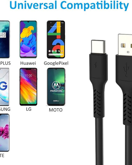 4 Inches USB C Cord Short, 5 Pack Durable USB A to USB Type C Fast Charging Cable for Charging Stations Compatible with Samsung Galaxy Note 10 20 S10 S22 Ultra LG V30 V40