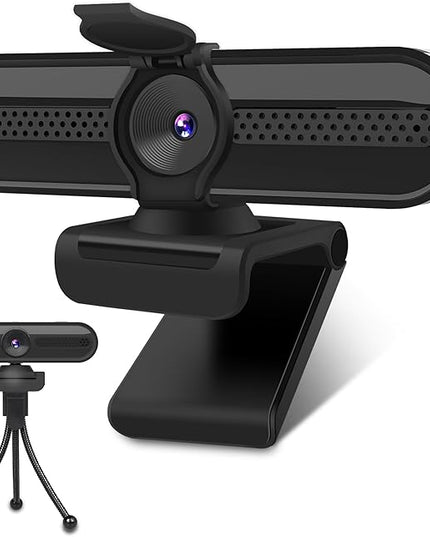 2K Webcam, FHD Computer Streaming Camera with 2K/30fps, 1080P/60fps, Autofocus, Dual Noise-Cancelling Microphones and Tripod, for Computer/Zoom/Skype/Teams/Laptop/MacBook/Windows