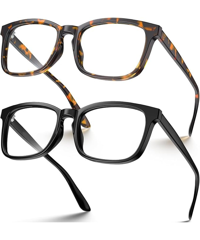 VISOONE Blue Light Blocking Glasses Square with Anti Computer Glare for Gaming Women and Men MONTANA