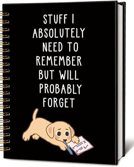 LIANGW Funny Labrador Retriever Puppy Gifts Spiral Notebook Journal, Labrador Retriever Gifts Journal for Writing, Pet Dog Mom Owner Lovers Gift, Dog School Office Stuff Supplies, 5.5x8.3 Inch