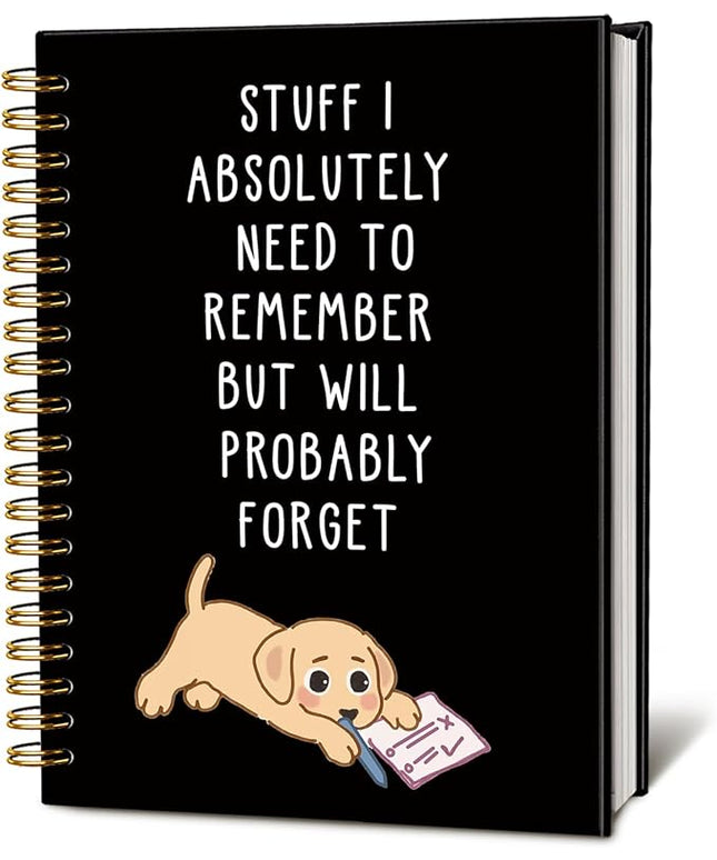 LIANGW Funny Labrador Retriever Puppy Gifts Spiral Notebook Journal, Labrador Retriever Gifts Journal for Writing, Pet Dog Mom Owner Lovers Gift, Dog School Office Stuff Supplies, 5.5x8.3 Inch