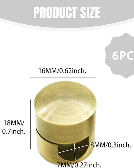 Cable Holder, 6PCS Cable Management Clips, Aluminum Cord Holder, for and Fixing Chandelier Wires, Gold