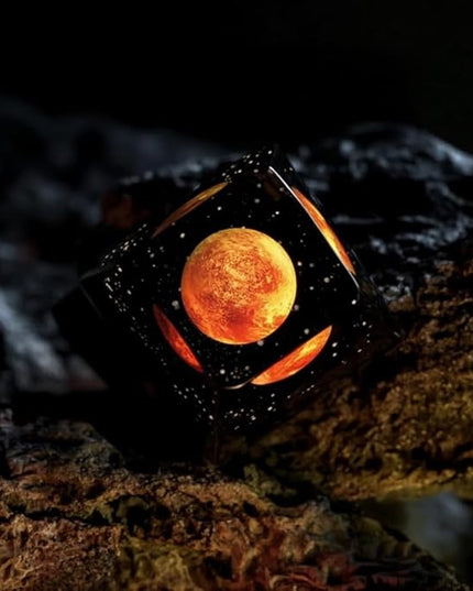Mars Planet Artisan Keycap R1 SA Profile Custom Solar System Planets Keycaps 1U ESC Handmade Resin Gaming Galaxy Key Cap Cherry MX Switch Compatible Mechanical Keyboard Space Lover Gift