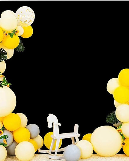 Black Photo Backdrop for Photoshoot Black Background for Photography Photo Backdrop Curtain for Party 6 x 9 FT
