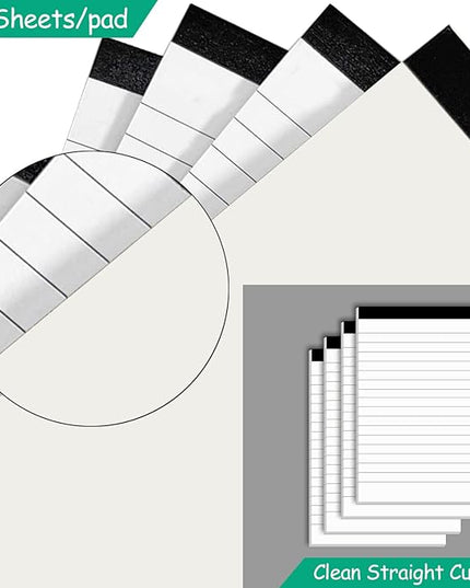 Nichela Notepads Bulk for Daily Planning and Organization of Work – 4 x 6-inches Ruled Pages – Thick Bright White Paper – 30 Pages – Note Pads College Ruled – Pack of 20