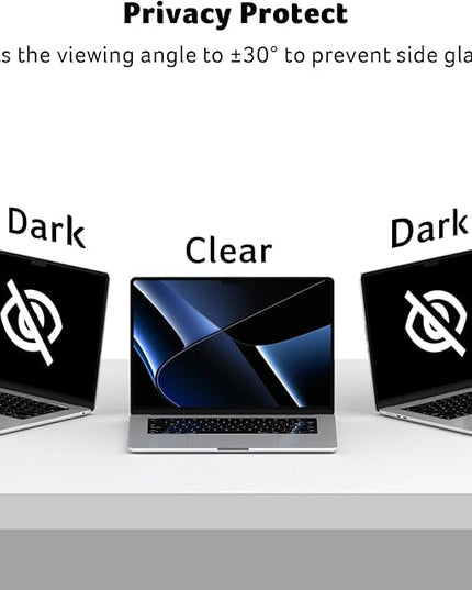 acer [2 Pack] Laptop Privacy Screen for MacBook Air 13 Inch (2022-2025 M1,M2,M3,M4), Eye Protection Anti Spy/Glare Blue Light Computer Monitor Privacy Filter, Dual-sided Magnetic & Removable