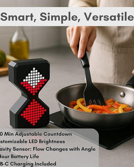 Digital Timer Hourglass – Visual Desk & Pomodoro Timer Light