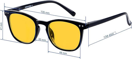 ANDWOOD Blue Light Blocking Glasses Women Men Computer Small Face Clear Bluelight Blocker Eyeglasses Frame