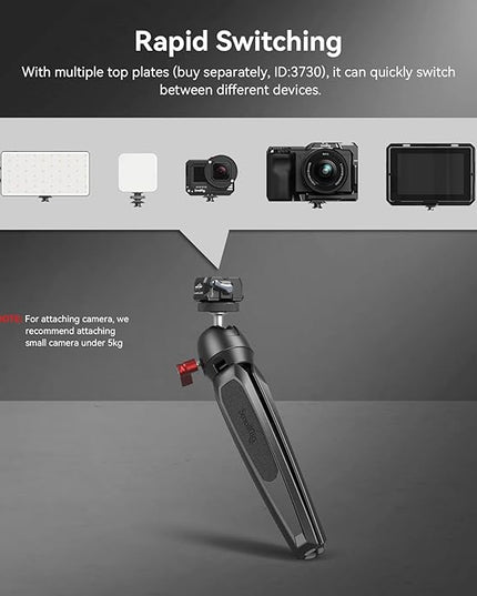 SMALLRIG Quick Release Plate Drop-in HawkLock mini Quick Release Camera Mount Adapter with 1/4" Screw, for Camera Clamp, Super Clamp, Ball Head, Tripod, Magic Arm, Stabilizer, Field Monitor - 3513C