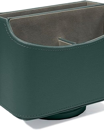UnionBasic Rotating Desk Organizer, 360 Degree Desk Spinning Caddy, Desktop TV Guide/Mail/Media/Remote Controller Holder Organizer, Lychee Dark Ivy