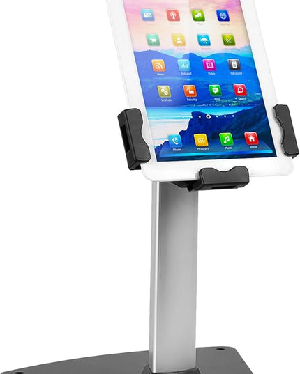 Mount-It! iPad Stand, Secure Universal Tablet Kiosk POS Locking Tablet Countertop Stand for Desk, Fits iPad, Air, Samsung Galaxy Tab, Surface Go & 7.9"- 10.9" Tablets