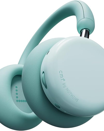 CMF by Nothing Headphone Pro Active Noise Canceling Wireless Headphones Bluetooth 5.4 Over The Ear Headset, 50H ANC Playtime, Bass&Treble Slider, Custom EQ&Spatial Audio, Hi-Res LDAC, Light Green