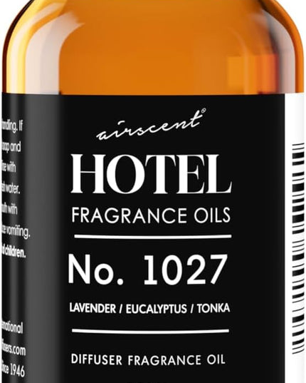 AirScent Hotel Diffuser Oil No. 1027 Inspired by The Zen Hotel Scent - Premium Fragrance Oil for Ultrasonic and Waterless Diffusers and Crafting - 10 mL, 0.34 fl oz Glass Bottle with Dropper