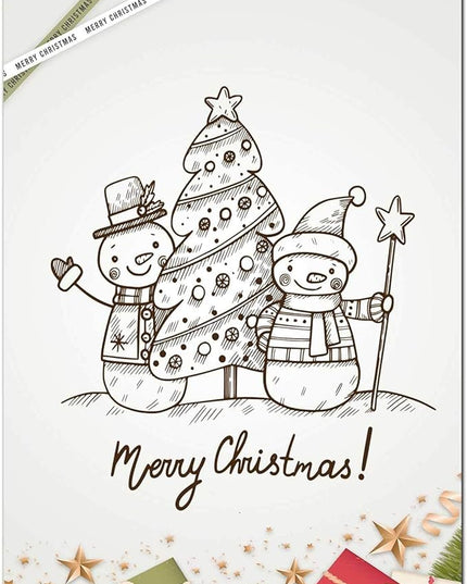 DUGUTUL Premium Festive Christmas Stationery Set Spread Holiday Joy, 48 Sheets, 8.5 x 11 Inches, 100gsm, Perfect for Personalized Gifts and Add Holiday Magic to Your Messages (F)