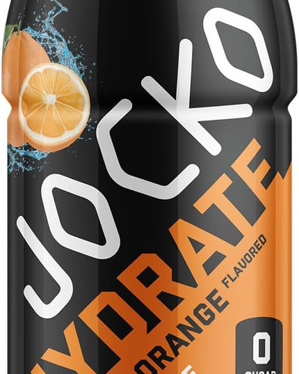 Jocko Fuel Hydrate Electrolyte Drinks - Sports Drink Hydration Amplifier, Thirst Quencher - Scientifically Formulated Electrolyte Blend Island Orange Flavor 16 Oz (12 Pack)