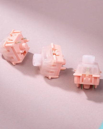 WS BigLucky Keyboard Switches: 5 Pins Mechanical Click Linear Tactile Switches Factory Pre Lubed Key Switch for MX Mechanical Keyboard 12Pcs (Multicolor)