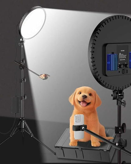 Large Barber Light with72 inch Stand, 55W 6500K Full-Screen Selfie Light Ring, 360 Phone Holder,Remote Controller,Box,Black,There are for You to Choose from.(Black, 13)