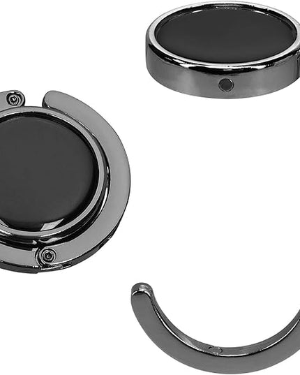 kwmobile Purse Hanger for Table (Set of 2) - Purse Hook for Table - Folding Handbag Hanger - Portable Bag Holder
