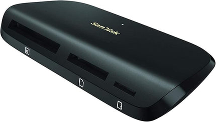 SanDisk ImageMate PRO USB-C Multi-Card Reader/Writer for SDHC, SDXC, MicroSD, CF Cards - UHS-I, UHS-II, 3.0 Compatible (SDDR-A631-GNGNN) Bundle with (1) Everything But Stromboli MicroSD to SD Adapter